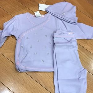 Baby Steps Light Cotton Lilac Outfit